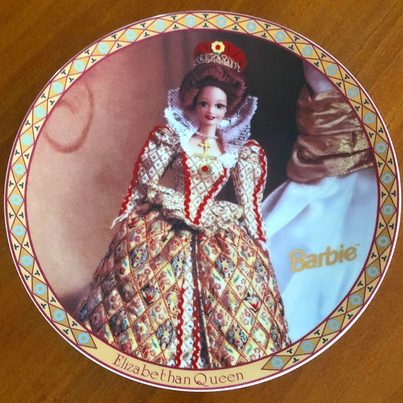 Elizabethan Queen Barbie Collectibles Plate - Picture 1 of 2